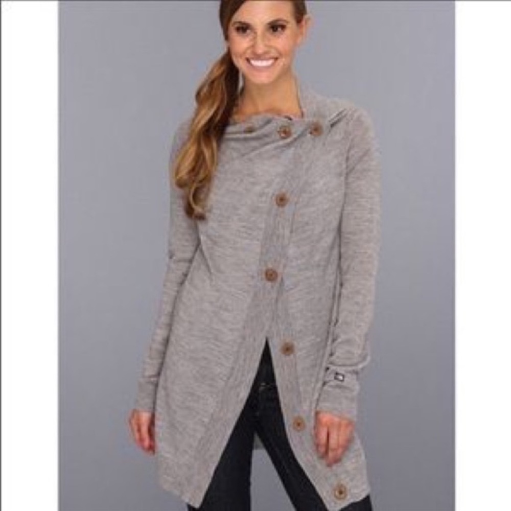 The Northface grey cardigan XL